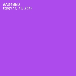 #AD4BED - Amethyst Color Image