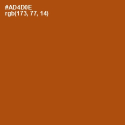 #AD4D0E - Fire Color Image