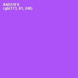 #AD51F8 - Medium Purple Color Image