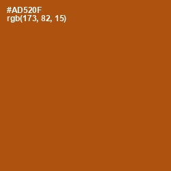 #AD520F - Rich Gold Color Image