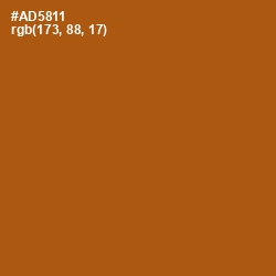 #AD5811 - Fiery Orange Color Image
