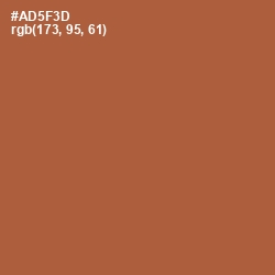 #AD5F3D - Brown Rust Color Image