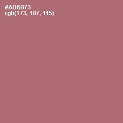 #AD6B73 - Coral Tree Color Image
