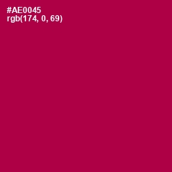 #AE0045 - Jazzberry Jam Color Image