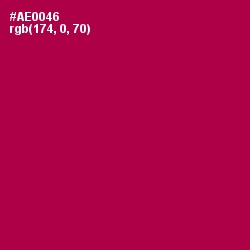 #AE0046 - Jazzberry Jam Color Image