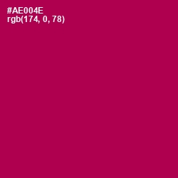 #AE004E - Jazzberry Jam Color Image