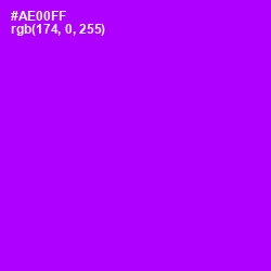 #AE00FF - Electric Violet Color Image