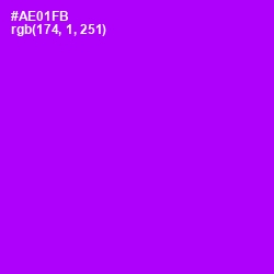 #AE01FB - Electric Violet Color Image