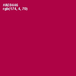 #AE0446 - Jazzberry Jam Color Image