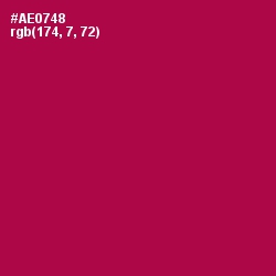 #AE0748 - Jazzberry Jam Color Image