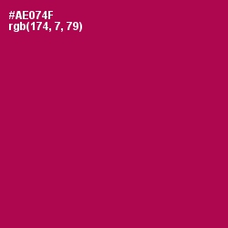 #AE074F - Jazzberry Jam Color Image