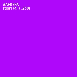 #AE07FA - Electric Violet Color Image