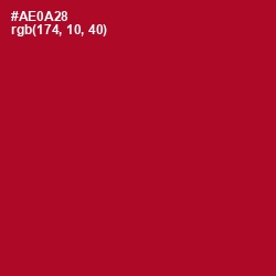 #AE0A28 - Shiraz Color Image