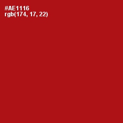 #AE1116 - Milano Red Color Image