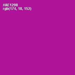 #AE1298 - Violet Eggplant Color Image