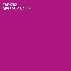 #AE1782 - Medium Red Violet Color Image