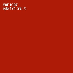 #AE1C07 - Milano Red Color Image