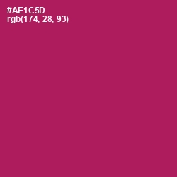 #AE1C5D - Jazzberry Jam Color Image