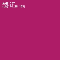 #AE1C67 - Lipstick Color Image
