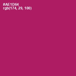 #AE1D64 - Lipstick Color Image