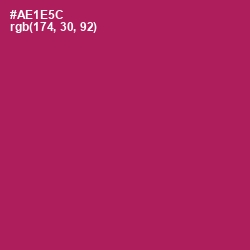 #AE1E5C - Jazzberry Jam Color Image