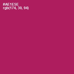 #AE1E5E - Jazzberry Jam Color Image
