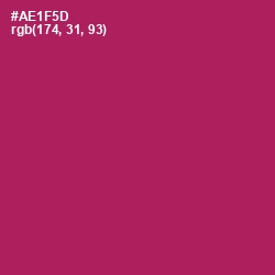 #AE1F5D - Jazzberry Jam Color Image