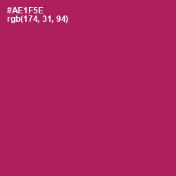 #AE1F5E - Jazzberry Jam Color Image