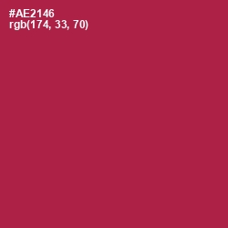 #AE2146 - Night Shadz Color Image