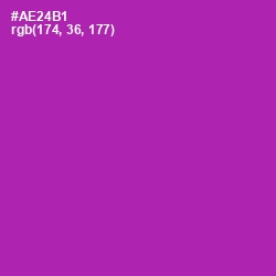 #AE24B1 - Violet Eggplant Color Image