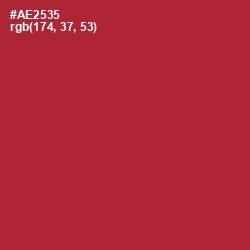 #AE2535 - Tall Poppy Color Image