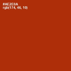 #AE2E0A - Tabasco Color Image