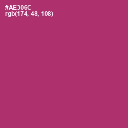 #AE306C - Rouge Color Image