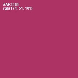 #AE3365 - Rouge Color Image