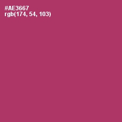 #AE3667 - Rouge Color Image