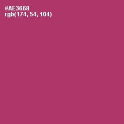 #AE3668 - Rouge Color Image