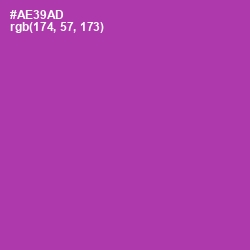 #AE39AD - Medium Red Violet Color Image