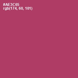 #AE3C65 - Rouge Color Image