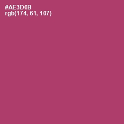 #AE3D6B - Rouge Color Image