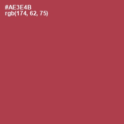 #AE3E4B - Night Shadz Color Image