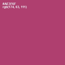 #AE3F6F - Rouge Color Image