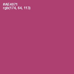 #AE4071 - Blush Color Image