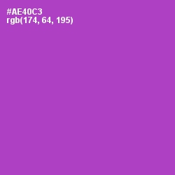 #AE40C3 - Amethyst Color Image