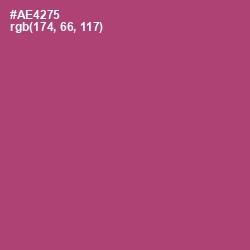 #AE4275 - Blush Color Image