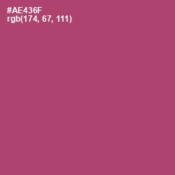#AE436F - Hippie Pink Color Image