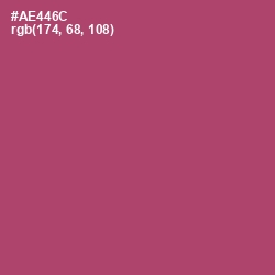 #AE446C - Hippie Pink Color Image