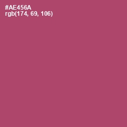 #AE456A - Hippie Pink Color Image