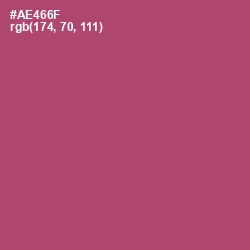 #AE466F - Hippie Pink Color Image