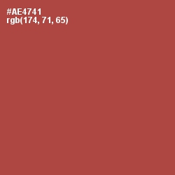 #AE4741 - Apple Blossom Color Image