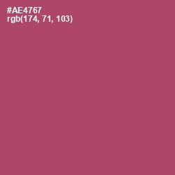 #AE4767 - Hippie Pink Color Image